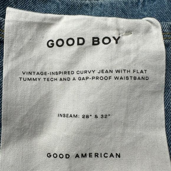 Good American Blue Straight Leg Jeans - Picture 7 of 9
